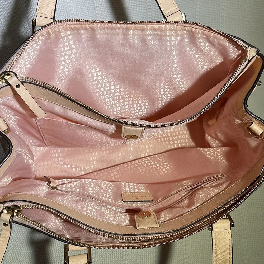 Kate Spade Blush Pink Commuter Handbag;‎ no long strap.